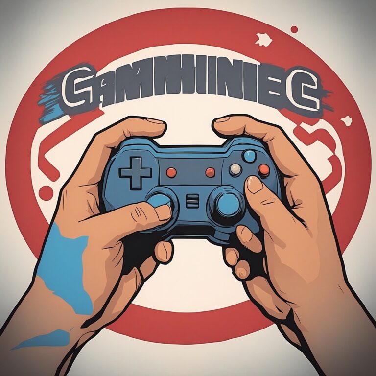 gaming channel logo with a single hand holding game controller in it ( NONE )